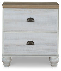 Thumbnail for Haven Bay - Brown / Beige - Two Drawer Night Stand - Tony's Home Furnishings