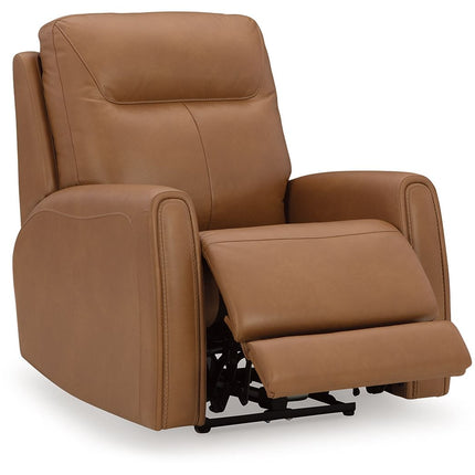 Tryanny - Butterscotch - Power Recliner/ Adj Headrest Signature Design by Ashley® 