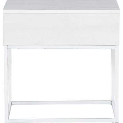 Deznee - White - Rectangular End Table Signature Design by Ashley® 