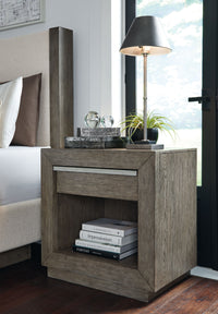 Thumbnail for Anibecca - Weathered Gray - One Drawer Night Stand - Tony's Home Furnishings