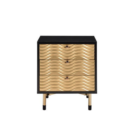 Alston - Accent Table - Black & Champagne ACME 