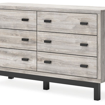 Vessalli - Black / Gray - Six Drawer Dresser Signature Design by Ashley® 