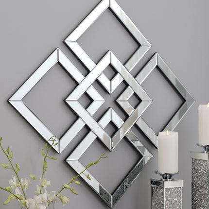 Quinnley - Metallic - Accent Mirror Ashley Furniture 