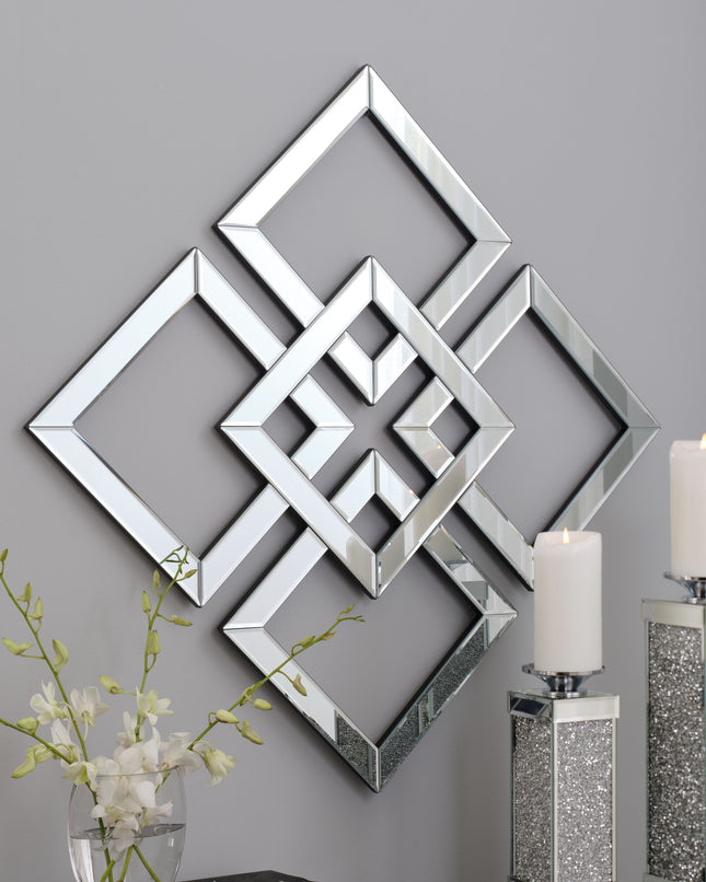 Quinnley - Metallic - Accent Mirror Ashley Furniture 