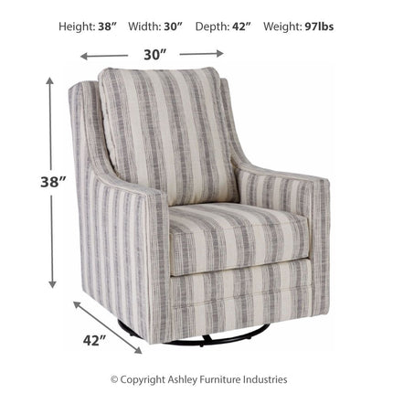 Kambria - Swivel Glider Accent Chair Signature Design by Ashley® 