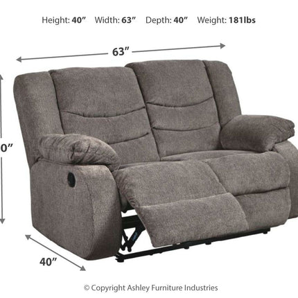 Tulen - Reclining Loveseat Ashley Furniture 