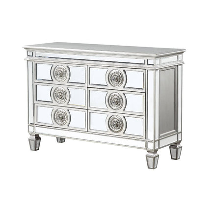 Varian - Server - Mirrored & Antique Platinum - 34" ACME 