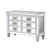 Varian - Server - Mirrored & Antique Platinum - 34