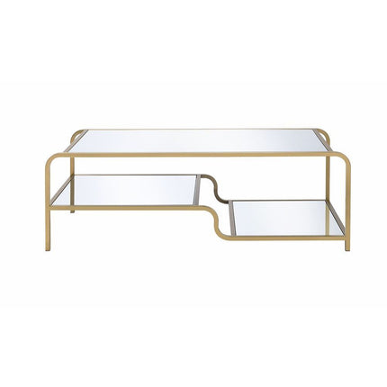 Astrid - Coffee Table - Gold & Mirror ACME 