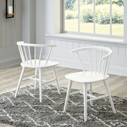 Grannen - White - Dining Room Side Chair (Set of 2) Signature Design by Ashley® 