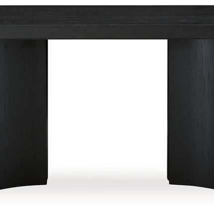 Rowanbeck - Black - Oval Dining Room Table Signature Design by Ashley® 