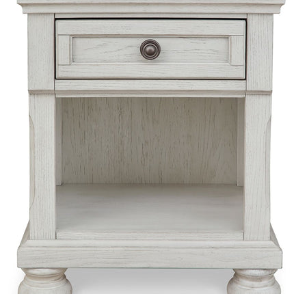 Robbinsdale - Antique White - One Drawer Night Stand Signature Design by Ashley® 