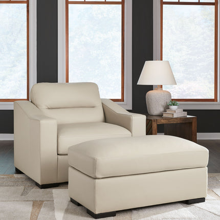 Treasure Trove - Almond - 2 Pc. - Chair And A Half, Ottoman Signature Design by Ashley® 