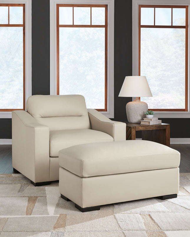 Treasure Trove - Almond - 2 Pc. - Chair And A Half, Ottoman Signature Design by Ashley® 