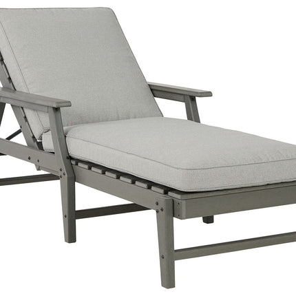 Visola - Gray - Chaise Lounge With Cushion Signature Design by Ashley® 