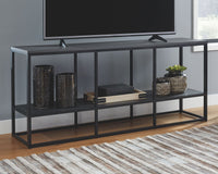 Thumbnail for Yarlow - Black - Extra Large TV Stand - Open Shelves - Tony's Home Furnishings