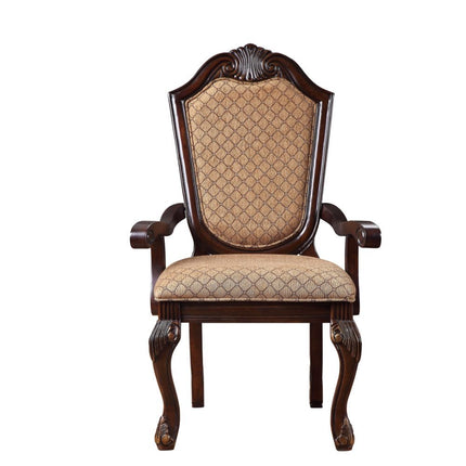 Chateau De Ville - Chair (2 Piece) - Fabric & Espresso ACME 