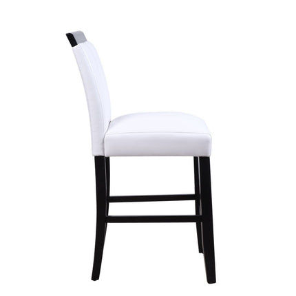 Bernice - Counter Height Chair (Set of 2) - White PU & Black ACME 