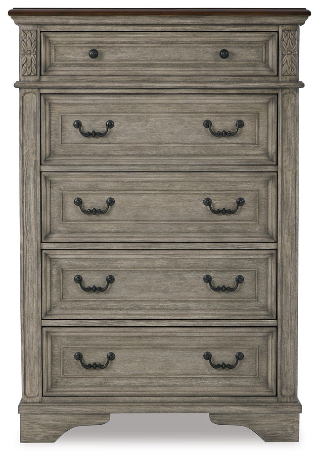 Lodenbay - Antique Gray - Five Drawer Chest Signature Design by Ashley® 