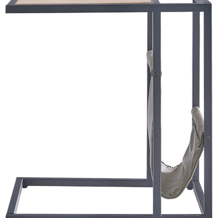 Freslowe - Light Brown / Black - Chair Side End Table With Magazine Basket Signature Design by Ashley® 