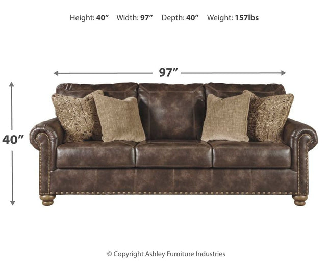 Nicorvo - Coffee - Sofa Ashley Furniture 