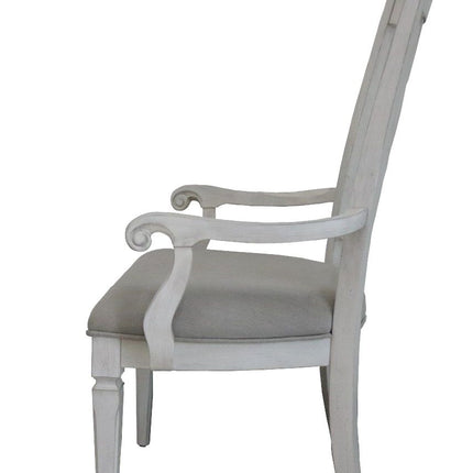 Katia - Arm Chair (Set of 2) - Light Gray & Weathered White - Tony's Home Furnishings