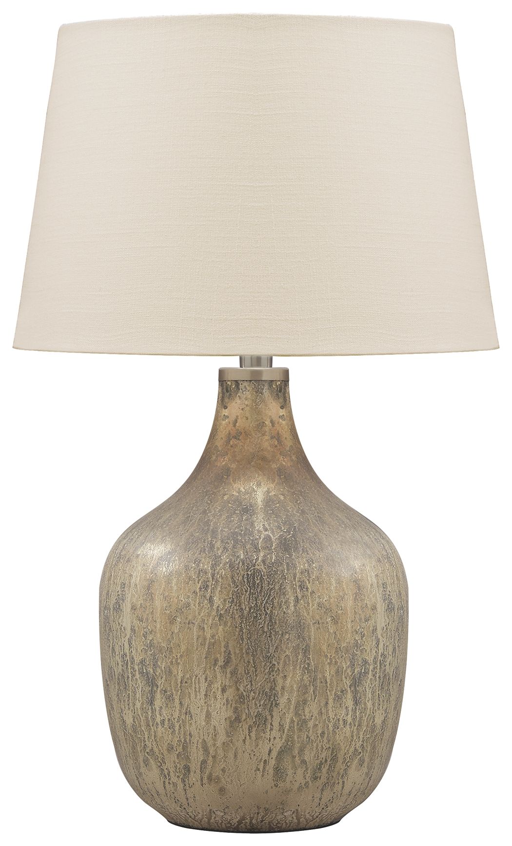 Mari - Gray / Gold Finish - Glass Table Lamp Ashley Furniture 