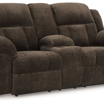 Frohn - Dbl Reclining Loveseat With Console Signature Design by Ashley® 