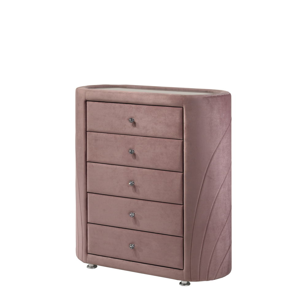 Salonia - Chest - Pink Velvet ACME 
