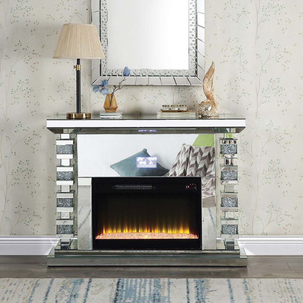 Noralie - Fireplace - Mirrored - 36" ACME 