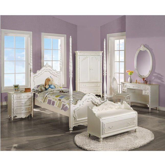 Pearl - Bench With Storage - Pearl White - Tony's Home Furnishings