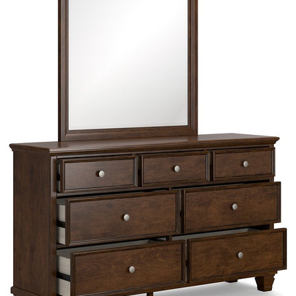 Danabrin - Brown - Dresser And Mirror Signature Design by Ashley® 