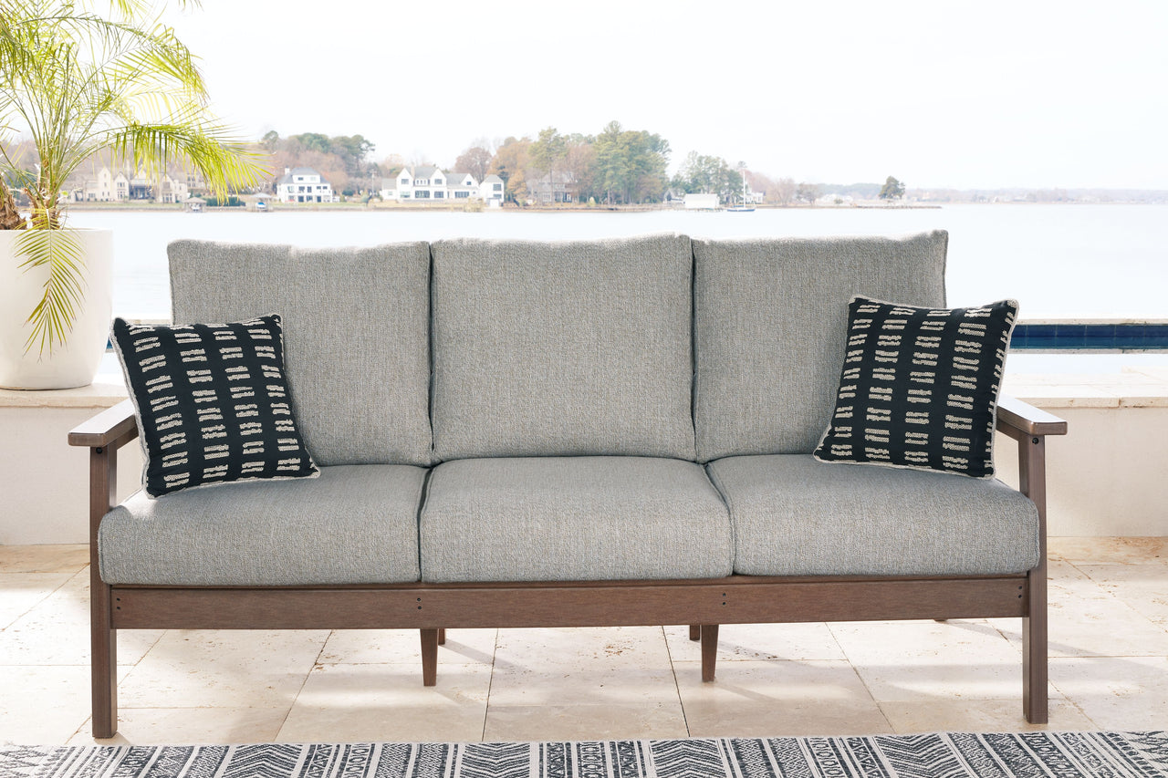 Emmeline - Brown / Beige - Sofa With Cushion - Tony's Home Furnishings