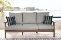 Thumbnail for Emmeline - Brown / Beige - Sofa With Cushion - Tony's Home Furnishings