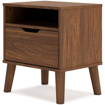 Fordmont - Auburn - One Drawer Night Stand Signature Design by Ashley® 