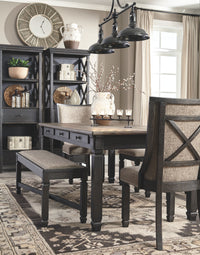 Thumbnail for Tyler - Black / Grayish Brown - Dining Uph Side Chair (Set of 2) - Framed Back - Tony's Home Furnishings