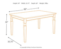 Thumbnail for Whitesburg - Brown / Cottage White - Rectangular Dining Room Table - Tony's Home Furnishings