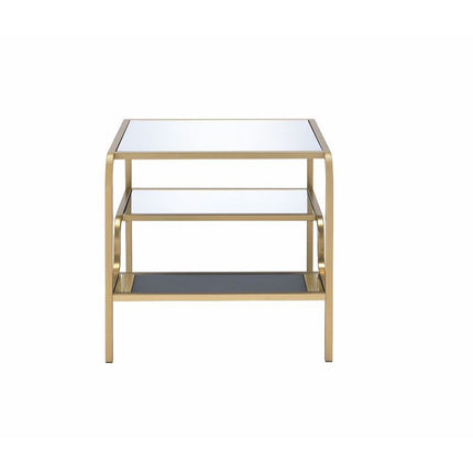 Astrid - End Table - Gold & Mirror ACME 