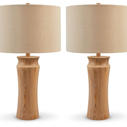 Orensboro - Brown - Poly Table Lamp (Set of 2) Signature Design by Ashley® 