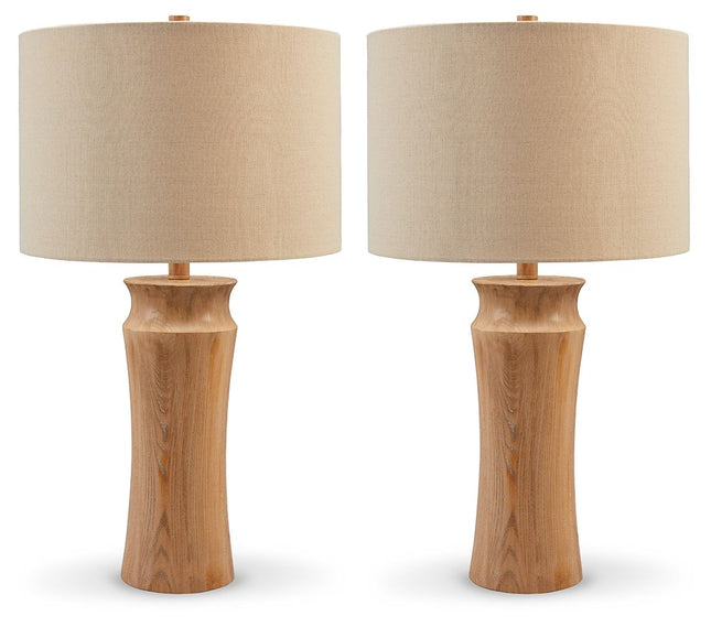 Orensboro - Brown - Poly Table Lamp (Set of 2) Signature Design by Ashley® 