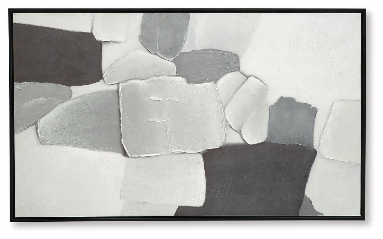 Adilson - White / Gray / Black - Wall Art