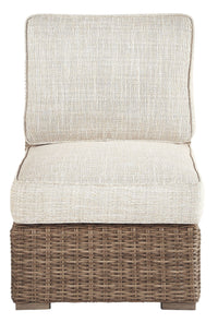 Thumbnail for Beachcroft - Beige - Armless Chair W/Cushion Ashley Furniture 