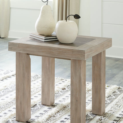 Hennington - Light Brown - Rectangular End Table Ashley Furniture 