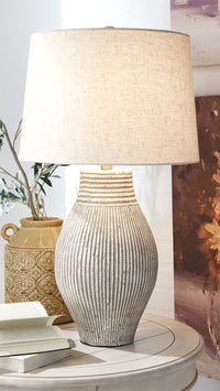 Thumbnail for Layal - Black - Paper Table Lamp - Tony's Home Furnishings