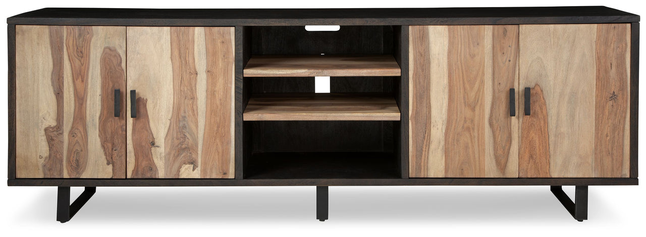Bellwick - Natural / Brown - Accent Cabinet - Tony's Home Furnishings
