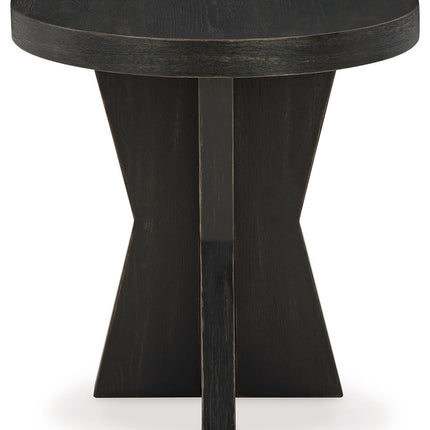 Galliden - Black - Round End Table Signature Design by Ashley® 