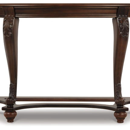 Norcastle - Dark Brown - Sofa Table Ashley Furniture 