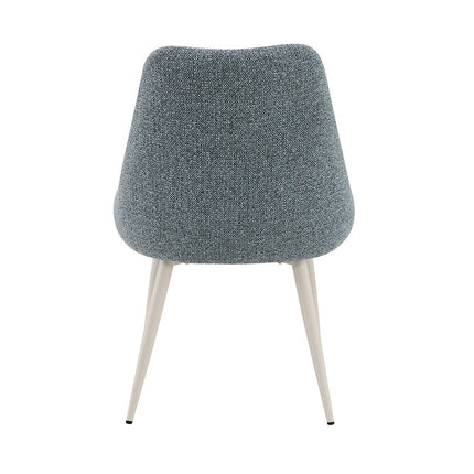 Laela - Side Chair (Set of 2) - Light Blue Boucle & White Finish ACME 