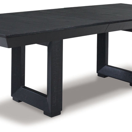 Londer - Black - Rectangular Dining Room Ext Table Millennium® by Ashley 