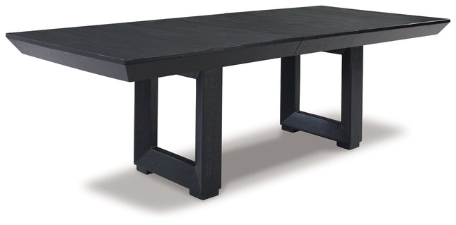 Londer - Black - Rectangular Dining Room Ext Table Millennium® by Ashley 